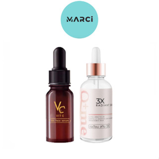 VC Vit C bio face Serum เซรั่มวิตซีน้องฉัตร / Q+me 3x Radiant Skin Serum เซรั่มผิวสูตรเข้มข้น