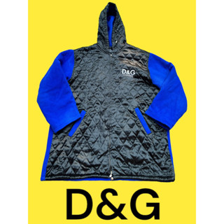 สินค้ามือสองแบรนด์เนมแท้ jacket coatD&amp;G D&amp;G Dolce Gabbana Quilted Puffer Jacket โลโก้ใหญ่สะกดใจ