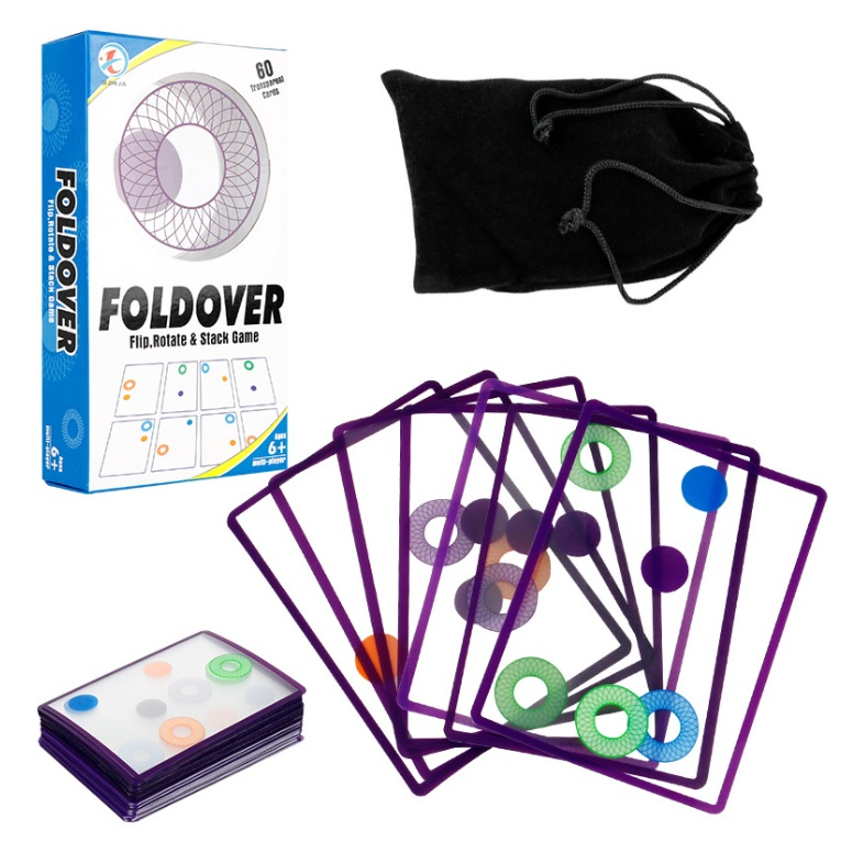 Foldover Card Game การ์ดเกมมิติสัมพันธ์ ของเล่นมิติสัมพันธ์ การมองภาพซ้อน – Kaleidoscope Swish Game