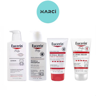 Eucerin Baby Lotion /Baby Wash and Shampoo [400 ml.] /Flare-up Treatment[141 g.] /Baby Eczema Relief Body Cream [141 g.]