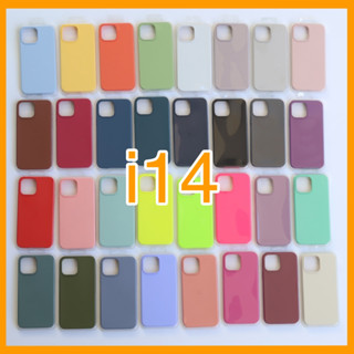 🔥i14🔥 เคสกำมะหยี่ ปิดท้าย สำหรับi14ด้านนอกซิลิโคน ลบรอยปากกาได้