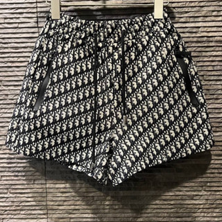 CHRISTIAN DIOR OBLIQUE MOTIF LOGO MONOGRAM SHORTS กางเกงขาสั้นเอวยางยืด แบรนด์คริสเตียนดิออร์