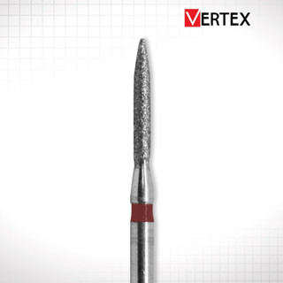 (VERTEX 1กล่อง5ตัว) Diamond Bur หัวกรอไดมอนด์ หัวกรอกากเพชร ทรง Flame – 862 Standard