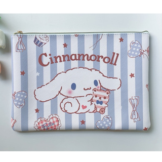 CINNAMOROLL SK เก็บเอกสาร กระเป๋าเอกสาร ซองเอกสาร อย่างดี มีผ้าซับด้านใน ขนาด 35x25x2 cm ผลิตจากวัสดุอย่างดี MANOPNEST