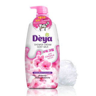 Deya shower cream goat milk Sakura ดีย่า โกท มิลค์ ชาวเวอร์ ครีม (ซากุระ) W.965 รหัส SP179