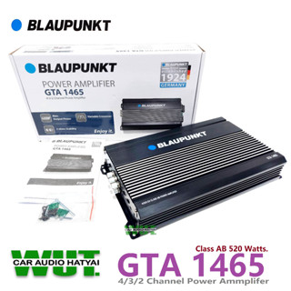 BLAUPUNKT เครื่องเสียงรถยนต์ เพาเวอร์แอมป์ ขับเสียงกลางแหลม Class AB 520 Watts. Blaupunkt GTA 1465