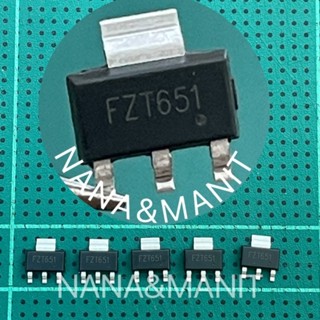 FZT651 NPN 3A 60V SOT-223 แพ็ค 5ตัว