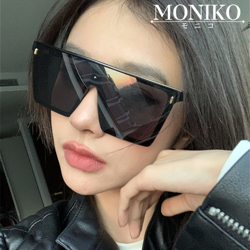 MONIKO แว่นตาแฟชั่น แว่นกันแดด แว่นเก็บทรง เลนส์ปรอท ป้องกันUV400 [[สินค้าพร้อมส่งในไทย🇹🇭]]
