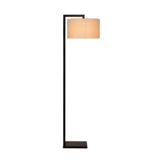 STEEL FLOOR LAMP WITH  COTTON SHADE