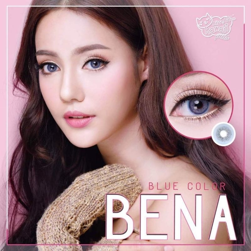 คอนแทคเลนส์ สาย ฝ. รุ่น Mini Bena / Spatax สีฟ้า/Blue มีค่าสายตาปกติ (0.00) เปลี่ยนแทนทุกเดือน
