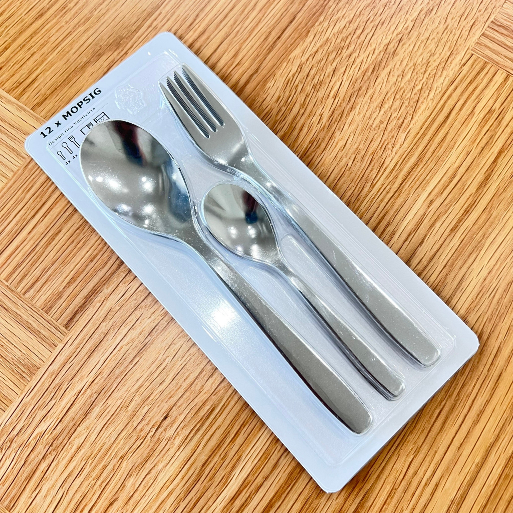 ชุดช้อนส้อม IKEA อิเกีย สแตนเลส ช้อน ส้อม ดีไซน์สวย หรูหรา แข่งแรง ทนนาน ไม่เป็นสนิม สินค้าพร้อมส่ง