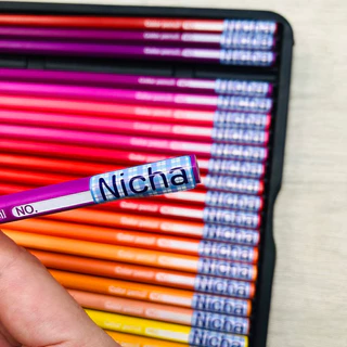 สติ๊กเกอร์ชื่อ สำหรับติดสี 154 ดวง ขนาด 2.5X1 CM กันน้ำ PVC เกรดพรีเมียม สติกเกอร์