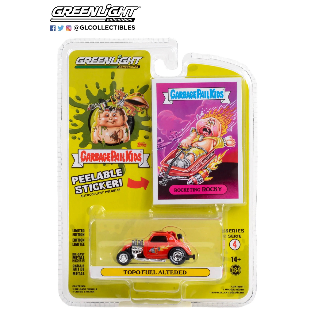 Greenlight 1/64 Garbage Pail Kids Series 4 - Topo Fuel Altered 54070-E