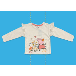 ✅ [4-7Y] Peppa Pig Long Sleeve Shirt เสื้อแขนยาว เปปป้า พิก