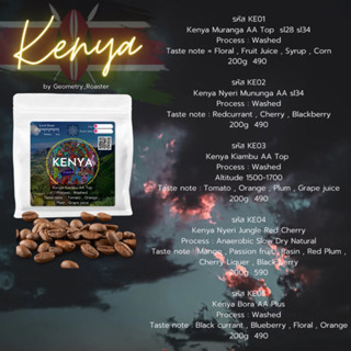 เมล็ดกาแฟ Kenya (มีหลายตัวให้เลือก)