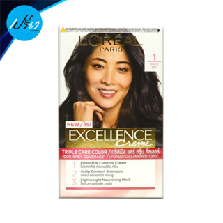 ลอรีอัล โกรกเอ็กซ์เซลเล้นซ์ครีม Loreal excellence cream 50ml (มีให้เลือก 4 เฉดสี)