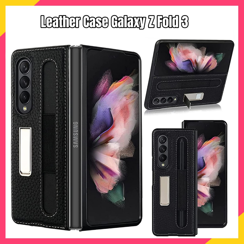 【สินค้าพร้อมส่ง】เคส samsung เคสหนัง z fold 3 case ที่เก็บปากกาในตัว fold 3 case เคส z fold3 เคส sams