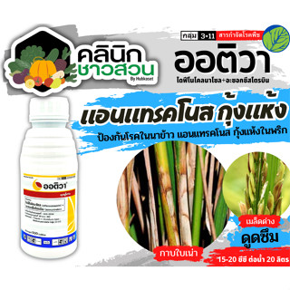 🥬 ออติวา (อะซอกซีสโตรบิน+ไดฟีโนโคนาโซล) บรรจุ 500ซีซี ป้องกันกำจัดโรคพืชต่างๆ เช่นโรคใบจุด