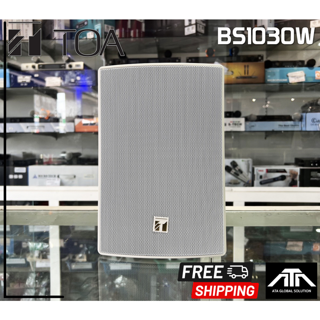 ลำโพงติดผนัง TOA BS1030W มีไลน์ ตู้ลำโพงสีขาว แบบแขวนติดผนัง