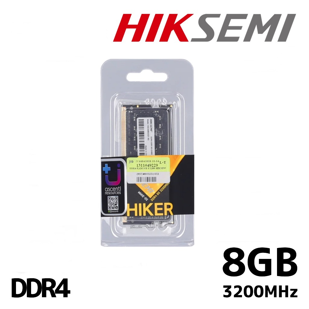 8GB (8GBx1) DDR4 3200MHz RAM (แรมโน๊ตบุ๊ค) HIKSEMI SO-DIMM