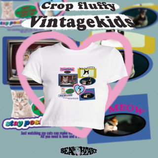 เสื้อครอป✨babytee💖vintagekids🖍พร้อมส่ง