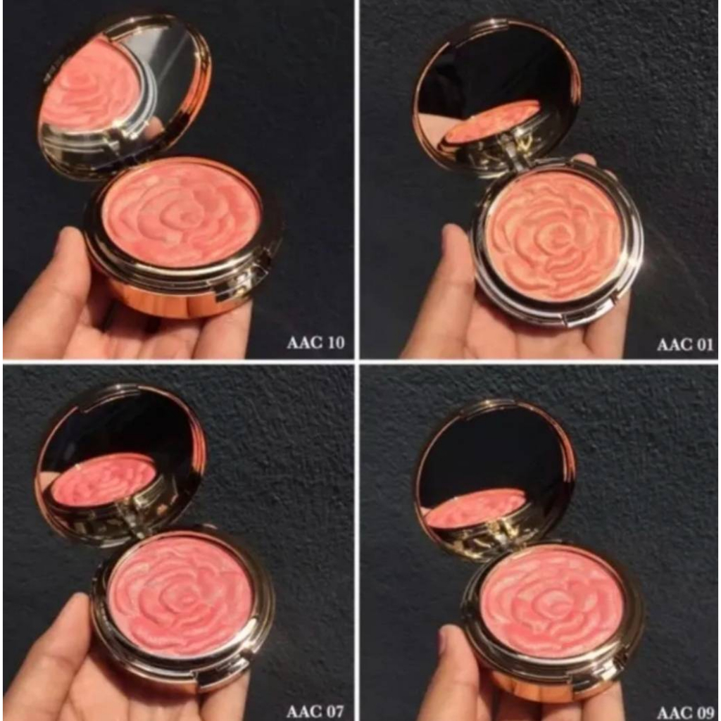 บลัชออนกุหลาบ AAC NO.803 ปัดแก้มคุกกี้เนื้อชิมเมอร์วิ้งๆ สีแน่นชัด สวยติดทน