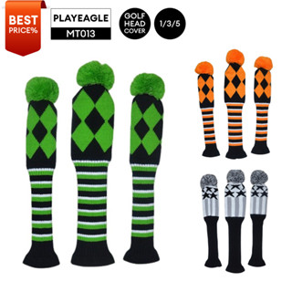 [11GOLF] Golf Head Cover (1,#3,#5) เซ็ต 3 ชิ้น สำหรับไดร์เวอร์ และ Fairway Pom Pom รหัส MT013