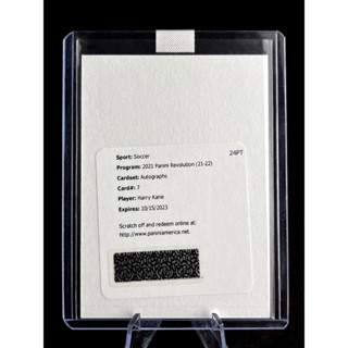 การ์ดฟุตบอล ลายเซ็น 2021 Panini Revolution Harry Kane Auto Redemption