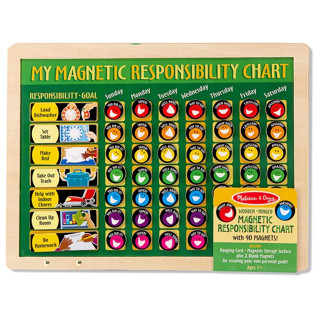 [แม่เหล็ก90ชิ้น] รุ่น 3789 กระดานความรับผิดชอบ กระดานคุณธรรม Melissa &amp; Doug My Magnetic Responsibility Chart non-toxic รีวิวดีใน USA