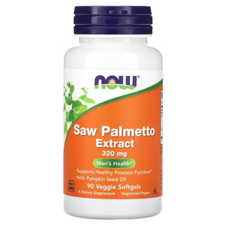 NOW Foods Saw Palmetto Extract Mens Health 320 mg 90 Veggie Softgels