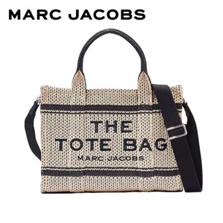 MARC JACOBS THE STRAW JACQUARD MEDIUM TOTE BAG H069M06PF22255 NATURAL กระเป๋าโท้ท