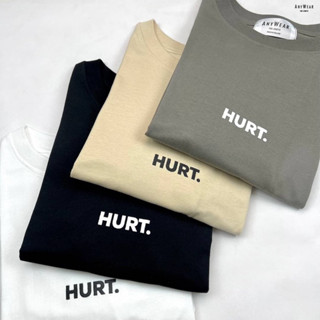 เสื้อยืด Oversize HURT. by AnyWear ผ้าCotton100% ผ้านุ่ม ทรงเกาหลี ใส่สบาย