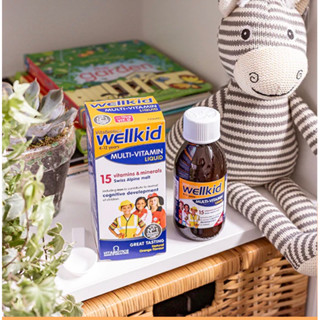 Vitabiotics Wellkid Multi-Vitamin Liquid วิตามินรวมรสส้ม 150ml สำหรับเด็กอายุ 4-12ปี หมดอายุ 5/24