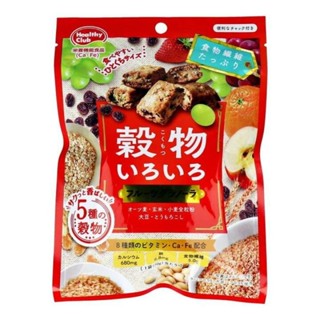 คุกกี้ ทำจากธัญพืชและผลไม้ 5 ชนิด Hamada variety grains fruit granola 70g ขนมปังอบกรอบ ขนม จากญี่ปุ่น Healthy Club