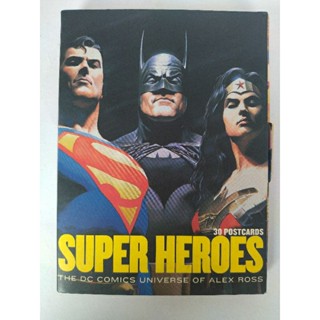 อัลบั้ม โปสการ์ด 30 ใบ Super Heroes: The DC Comics Universe of Alex Ross ปี 2005 มือสองสภาพสะสม