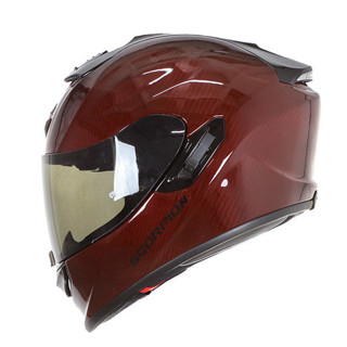 ScorpionEXO 1400 Carbon Air - Solid Red คาร์บอน มีแว่นกันแดดในตัว