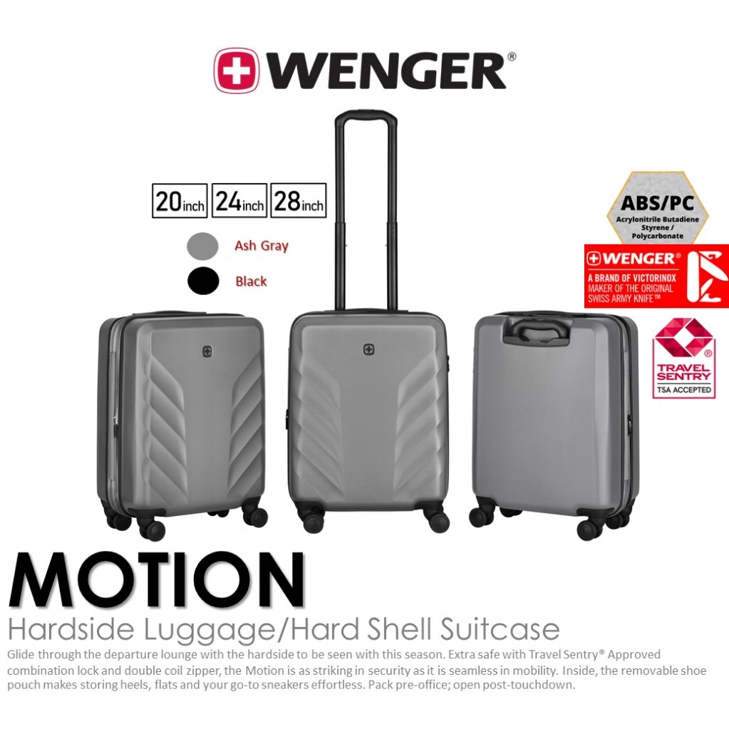 Wenger Motion Hardside Luggage/Hard Shell Suitcase กระเป๋าเดินทาง เวนเกอร์ กระเป๋าเดินทางล้อลาก รุ่นใหม่ล่าสุด