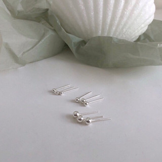 044-littlegirl gifts-ต่างหูเงินแท้s925 Dot earrings