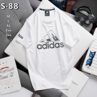 เสื้อคอกลม Adidas เสื้อกีฬาเสื้อออกกำลังกายใส่สบายเนื้อผ้าดี