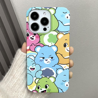 ❤️จัดส่งทันที❤️เคสไอโฟน11/12/13/14 Pro max เปลือกบาง cute care bear Hard Case For iPhone 11,12,13,12PM,13PM,14PM