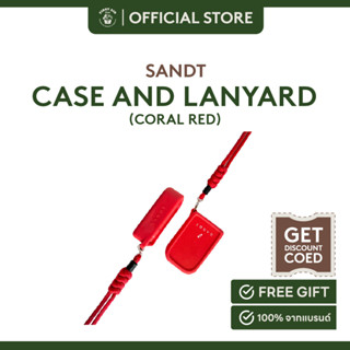 SANDT Case and Lanyard (Coral Red)