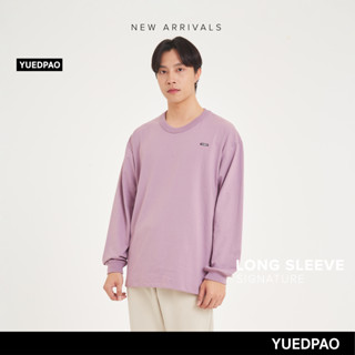 Yuedpao No.1 เสื้อยืดSignature Longsleeve Summer ผ้าหนาทรงสวย ยับยากรีดง่าย รับประกันไม่ย้วย 2 ปี สี  Rosebud