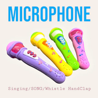 Microphone ไมโครโฟนเด็ก ไมค์ลอยเด็ก ไมโครโฟนของเล่น มีเพลง มีเสียงตบมือ VR-162-1