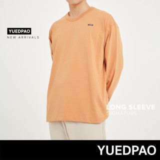 Yuedpao No.1 เสื้อยืดSignature Longsleeve Summer ผ้าหนาทรงสวย ยับยากรีดง่าย รับประกันไม่ย้วย 2 ปี สี  Sunrise