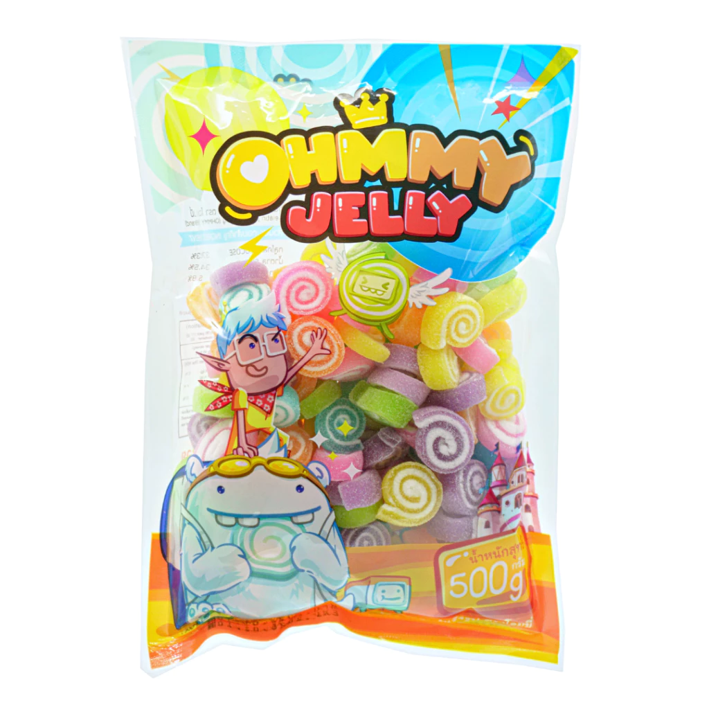 OhmmyJelly 500g | มินิโรล โอมมี่เยลลี่ กัมมี่เยลลี่ [คละรสผลไม้] นุ่มอร่อย ขนมเคี้ยวเพลิน