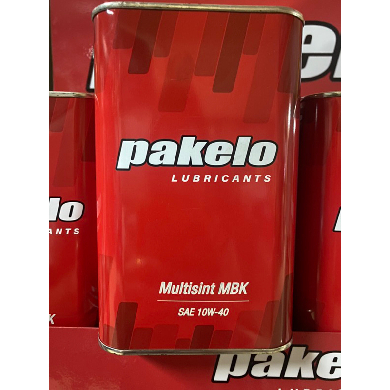 ของแท้100%น้ำมันเครื่อง Pakelo  SAE 10W-40 Mulisint MBK Fully Synthetic Made in Italy