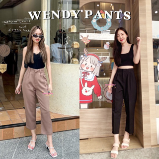 ◆seoulday_stuff◆(WDP001) Wendy Pants กางเกงขายาวทรงบอย กางเกงขายาวเอวสูง กางเกงใส่ทำงาน ทรงสวย เนื้อผ้าใส่สบายมาก