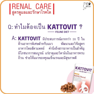Kattovit อาหารแมวโรคไต ป้องกันโรคไต รักษาโรคไต อาหารเปียกแมว 85 กรัม