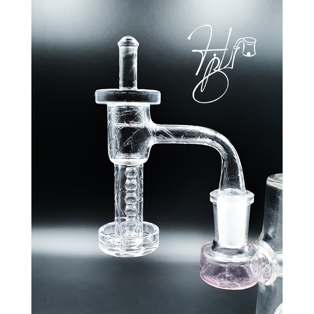 Quartz Banger Set Terp Blenders Engraved Full Weld Beveled Edge , Wax/Dab/Shatter/Rosin BCN-25
