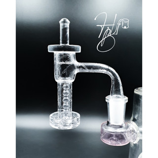 Quartz Banger Set Terp Blenders Engraved Full Weld Beveled Edge , Wax/Dab/Shatter